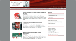 Desktop Screenshot of fondationrobertkrieps.lu